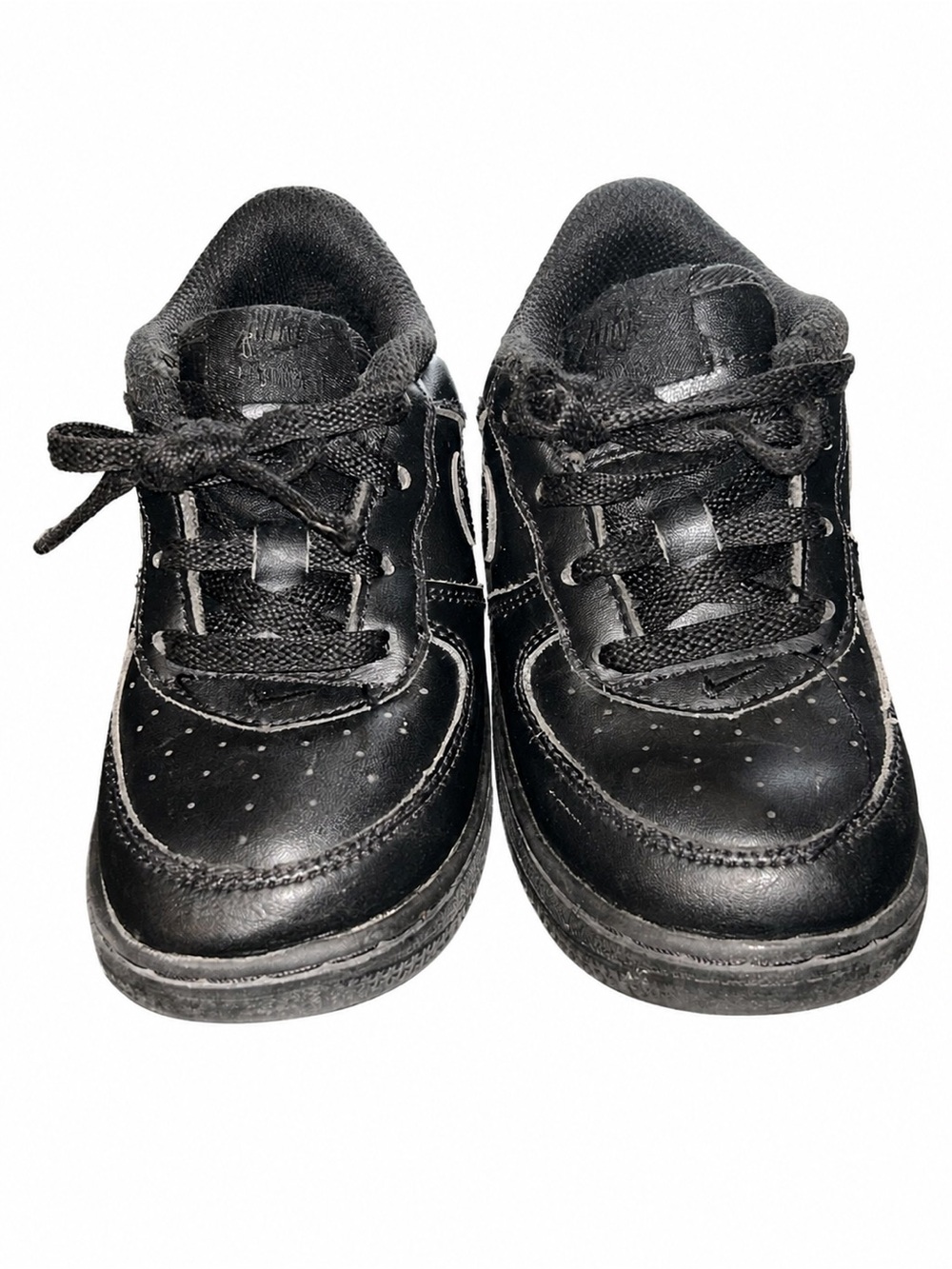 Nike Air Force 1 Low LE Triple Black Toddler Shoes Size 8C